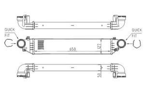 HART Ladeluftkühler  612 533