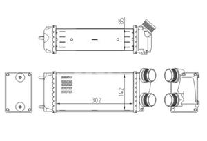 HART Ladeluftkühler  612 534