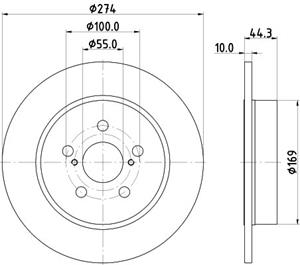 toyota Remschijf PRO 8DD355134411