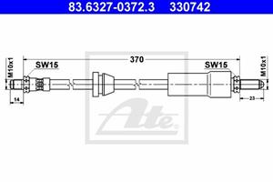 ATE Bremsschlauch  83.6327-0372.3