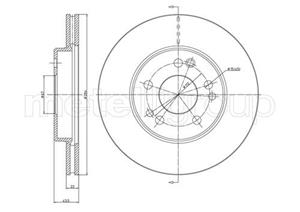 Metelli Bremsscheibe Vorderachse  23-0167