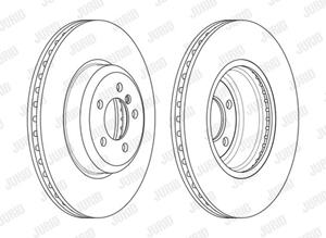Jurid Bremsscheibe Vorderachse  563133JC-1