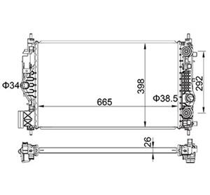 HART Kühler, Motorkühlung  622 314