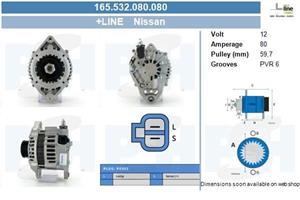 Dynamo Nissan 80A 165532080080