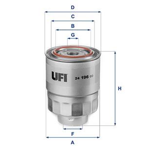 UFI Kraftstofffilter  24.196.00