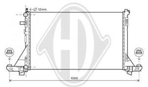 Kühler, Motorkühlung Diederichs DCM2968