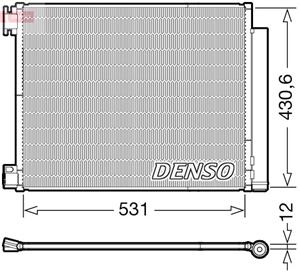 Denso Kondensator, Klimaanlage  DCN23039