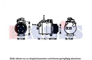 AKS Dasis Kompressor, Klimaanlage  851908N