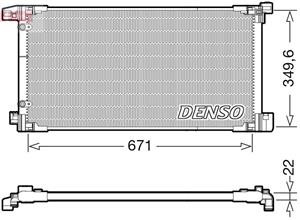 toyota Condensor, airconditioning DCN50114