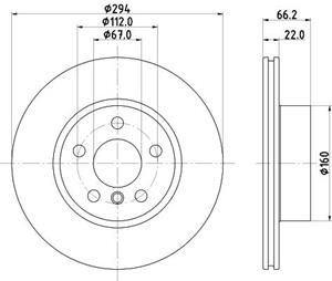 bmw Remschijf PRO High Carbon 8DD355133821