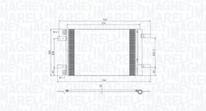 Magneti Marelli Kondensator, Klimaanlage  350203766000