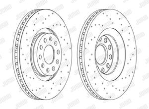 Jurid Bremsscheibe Vorderachse  562750JC-1
