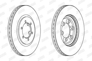 Jurid Bremsscheibe Vorderachse  563053JC