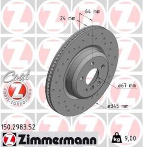 bmw Remschijf SPORT REMSCHIJF COAT Z 150298352