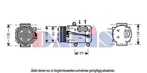 AKS Dasis Kompressor, Klimaanlage  850568N