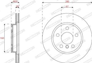 bmw Remschijf DDF2769C