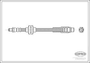Corteco Bremsschlauch Vorderachse  19034337