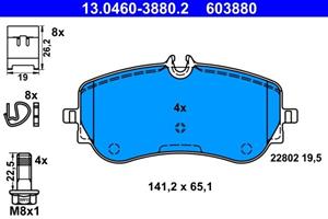 Volkswagen Remblokkenset, schijfrem 13046038802