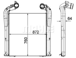 Mahle Original Ladeluftkühler  CI 144 000P