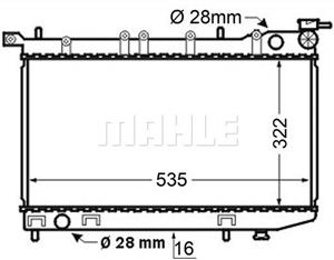 Mahle Original Kühler, Motorkühlung  CR 127 000S