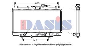 AKS Dasis Kühler, Motorkühlung  100028N