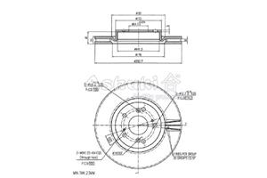 Ashuki Bremsscheibe Vorderachse  H039-78