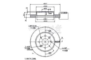 Ashuki Bremsscheibe Vorderachse  I032-25