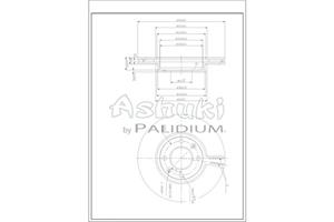 Ashuki Bremsscheibe Vorderachse  I032-29