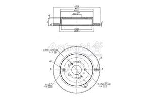 Ashuki Bremsscheibe Hinterachse  K016-56