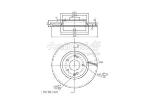 Ashuki Bremsscheibe Vorderachse  SY606-18