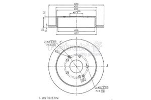 Ashuki Bremsscheibe Hinterachse  SY606-20