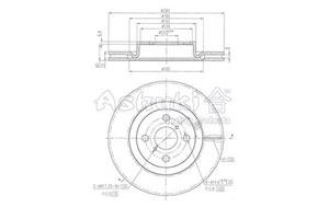 Ashuki Bremsscheibe Vorderachse  T603-43