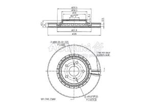 Ashuki Bremsscheibe Vorderachse  T603-85