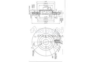 Ashuki Bremsscheibe Vorderachse  M616-09