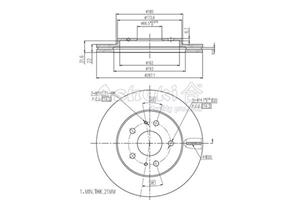 Ashuki Bremsscheibe Vorderachse  D097-60