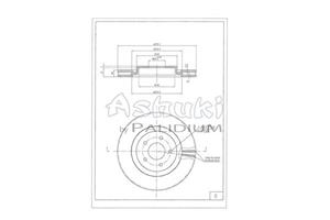 Ashuki Bremsscheibe Vorderachse  N013-99