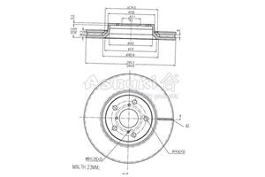 Bremsscheibe Vorderachse Ashuki 0990-9512