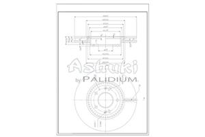 Ashuki Bremsscheibe Vorderachse  Y089-70