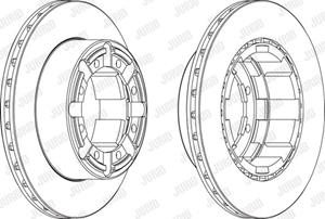 Jurid Bremsscheibe Hinterachse  569103J