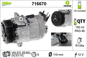 nissan Compressor, airconditioning 716670