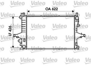 Valeo Kühler, Motorkühlung  734719