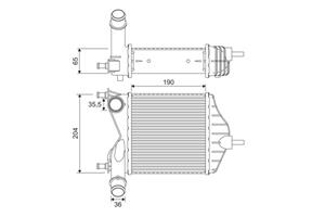 Ladeluftkühler Valeo 817882