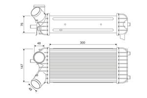 Valeo Ladeluftkühler  818365