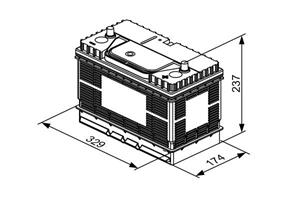Bosch Starterbatterie  0 092 T30 520