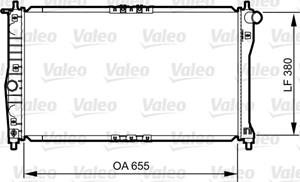 Kühler, Motorkühlung Valeo 734252