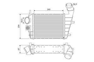 Ladeluftkühler Valeo 817861