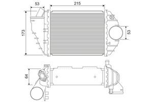 Valeo Ladeluftkühler links  818827