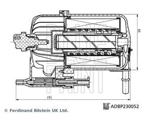 jaguar Brandstoffilter ADBP230052