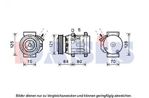 AKS Dasis Kompressor, Klimaanlage  851919N