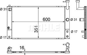 Mahle Original Kühler, Motorkühlung  CR 1855 000S